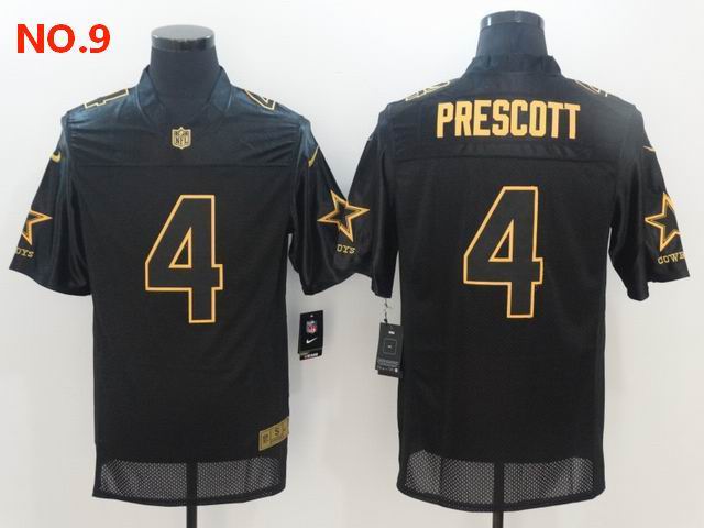 Men's Dallas Cowboys #4 Dak Prescott Jerseys NO.9;